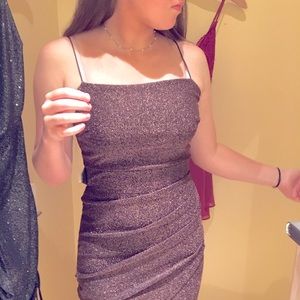 Elegant Glitter Mini Dress